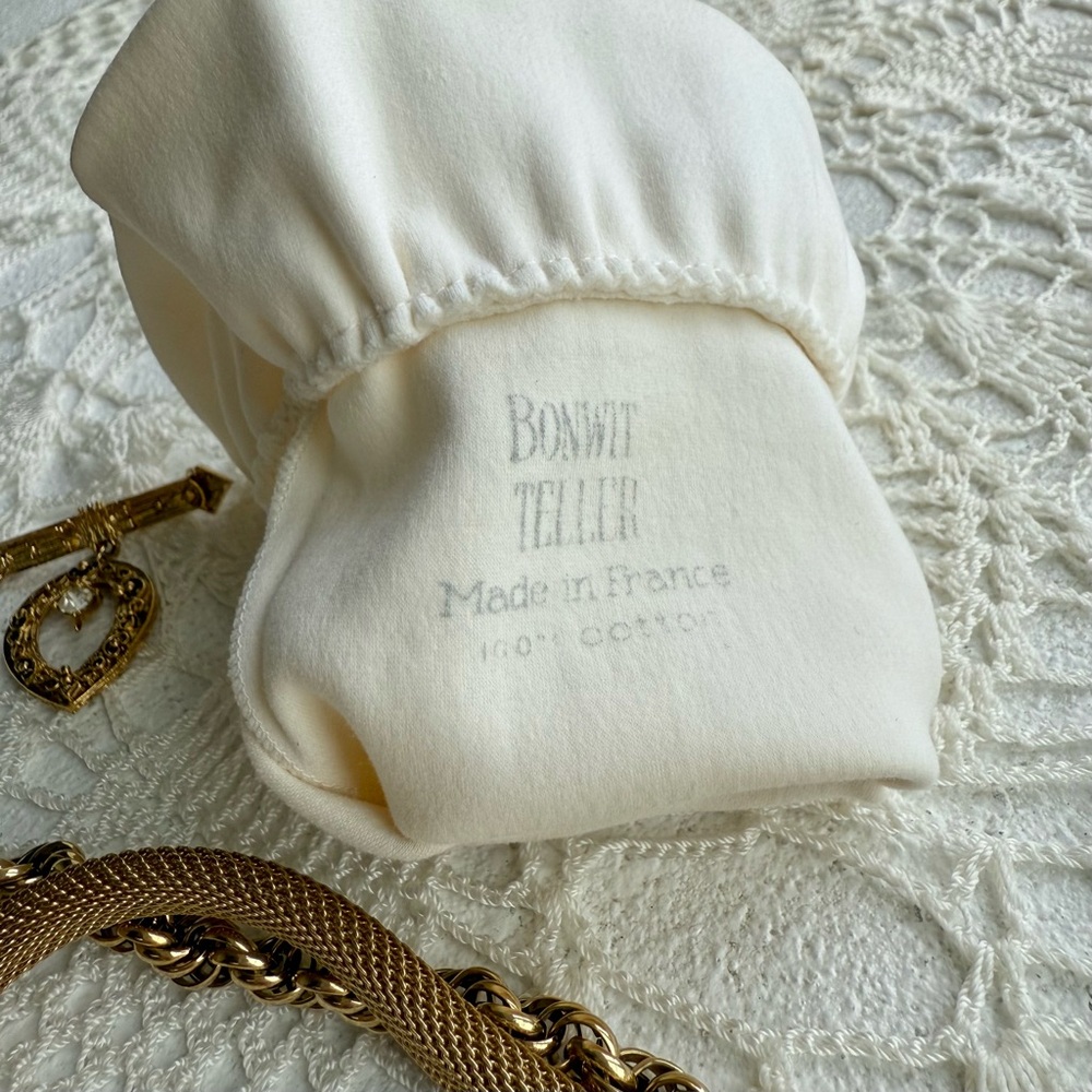 Vintage Christian Dior White Evening Bridal Gloves Bonwit Teller Made in France - Picture 3 of 6